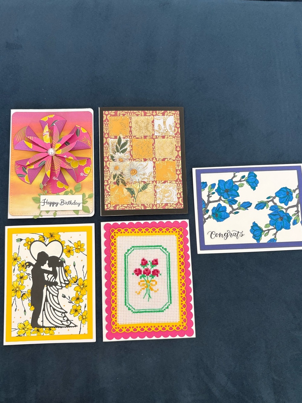 Variety pack: handmade greeting cards (birthday, congratulations, wedding, etc.)
